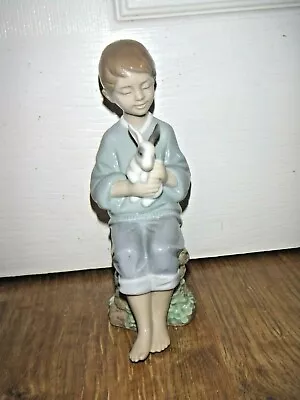 Buy Lladro Figurine ~.8287 ~ Every Bunny Needs Somebody ~ Boy ~ Excellent ~ RARE • 75£