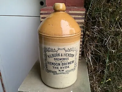Buy Kilburn & Hendon Breweries Hendon Brewery Advertising Stoneware Flagon Tap Jar • 70£