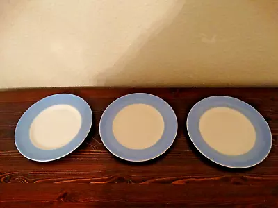 Buy 3x Large Light Blue & White Plates Tableware Set • 13.95£