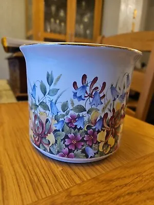 Buy Vintage Maryleigh Pottery Staffordshire Ceramic Planter Floral Pattern 12 X 14cm • 10£