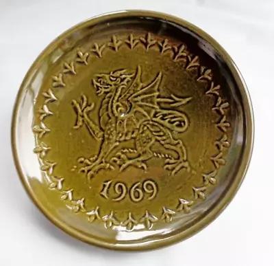 Buy Rye Pottery Commemorative Plate 1869-1969 Green Dragon Small Dish • 9.99£