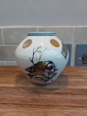 Buy Vintage Brixham Pottery British Birds Posy Vase Goldfinch Chaffinch Great Tit  • 9.99£