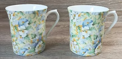Buy Queen's Fine Bone China English Chintz Tea Cup/Mug X2 Floral • 29.45£