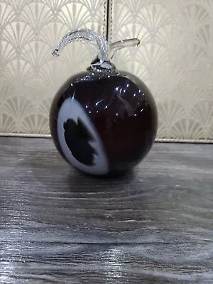 Buy Large  Glass Apple Ornament, Paperweight • 15£