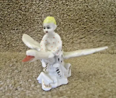 Buy Leningrad USSR Porcelain Figure - Boy On Goose • 34£