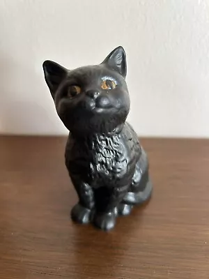Buy Vintage Beswick Kitten Cat Figurine - Black Matt Finish Collectible Cat Figurine • 28£