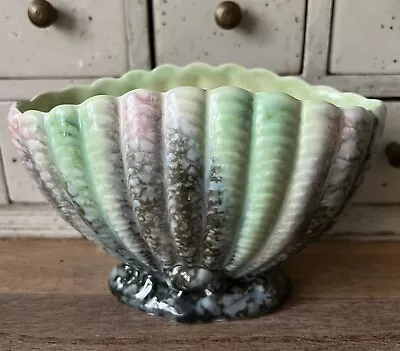 Buy SYLVAC 514 Green & Pink Clam Shell Mantle Vase/Planter • 18£