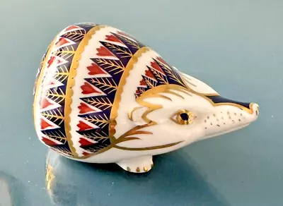 Buy Royal Crown Derby Paperweight Hedgehog GOLD STOPPER • 20£