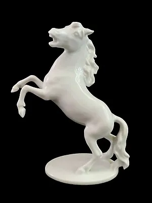 Buy AK KAISER Rearing Horse Stallion White Bisque Porcelain Made In W. Germany EUC • 77.14£