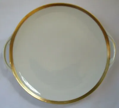 Buy Haviland Limoges White Porcelain With Gold Trim Handled Cake Plate • 24.89£