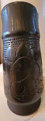 Buy Marginea Romanian Blackware 7.5in Ornate Signed Pottery Vase • 62.43£