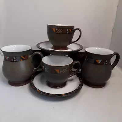 Buy Denby - Marrakesh  - 4x Cups And Saucers & 2 Large Mugs/Yerba Mate Mugs • 14.50£