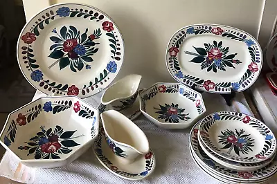 Buy Lovely 19 Piece Set Sarreguemines French Pottery Set FORET VOSGES • 111.42£