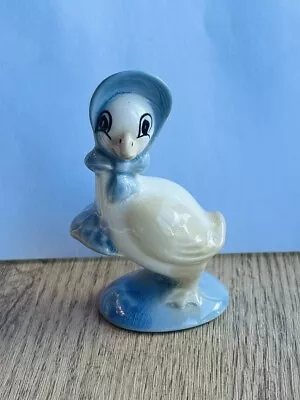 Buy Szeiler Figurine Duck/Goose  In A Bonnet Hand Painted 1960 Made In England • 11.20£