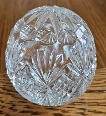 Buy Large Vintage  Crystal Cut Glass Paperweight 4  Tall  • 15£