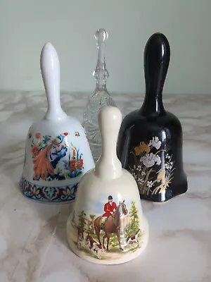 Buy Bundle Of 4 Ornamental Glass And Ceramic Bells. Collectable Ornaments  • 3.49£