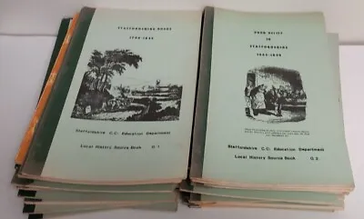 Buy Local History Source Books Staffordshire County Council Education Committee Vari • 5£