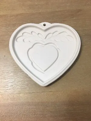 Buy Workshops Of Gerald E. Henn Clay Cookie Mold Heart Shaped • 8.54£