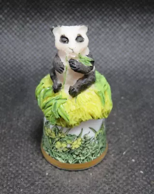 Buy Sutherland England China Thimble - Hand Painting Animals - Panda • 9.48£