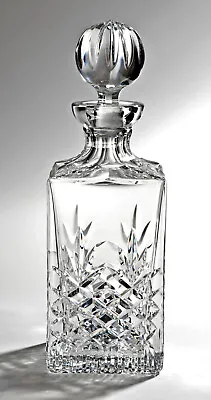Buy TWO WHISKY GLASS DECANTER TRAY SET Hand Cut Crystal Amazing Value ENGRAVED X 2 • 295£