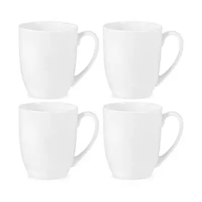 Buy Royal Worcester Serendipity White Set Of 4 Barrel Shape Mugs • 20.40£