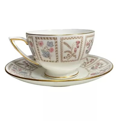 Buy Minton Bone China Tea Cup And Saucer Set  Tapestry  Pattern • 14.99£