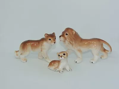 Buy Set Of 3 Vintage Japanese Bone China Lion Family Figures • 6£