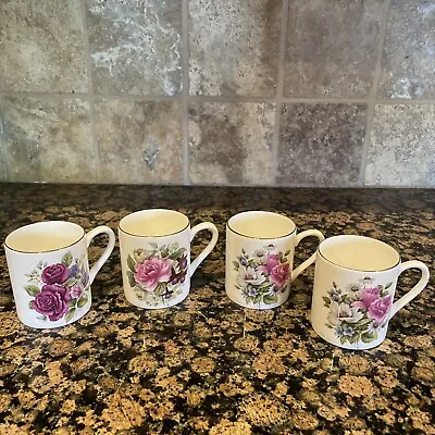 Buy Royal Sutherland HM Fine Bone China Cups Made In England Lot Of Four • 23.80£