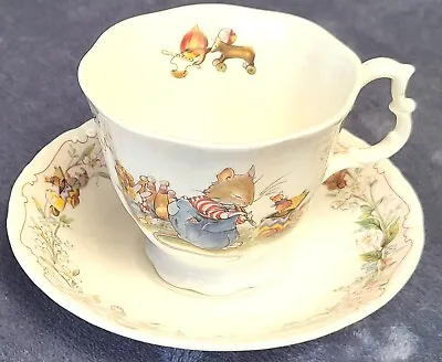 Buy Royal Doulton Brambly Hedge 'The Birthday  Teacup & Saucer 1987. Hairline Crack  • 10.99£