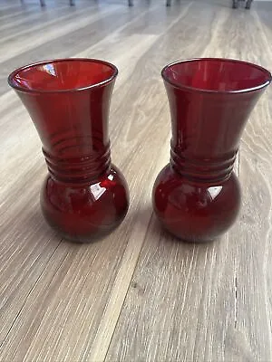 Buy Ruby Red Glassware Vintage Vase • 19.30£
