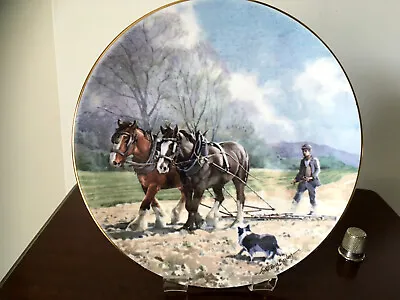 Buy Royal Grafton Fine Bone China Collectors Plate Working Horses No 4 Harrowing   • 12£