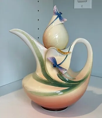 Buy Franz-sahara Dragon Fly Design Sculptured Porcelain Coffee Pot -fz00882 • 141.47£