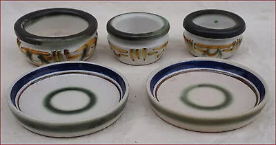 Buy Keraluc Quimper Vintage Hand Painted Ceramic Butter Set 1960 • 38.55£