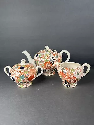 Buy Royal Cauldon Bittersweet Pattern England Circa 1930’s Teapot Set Floral W/Gold • 273.10£