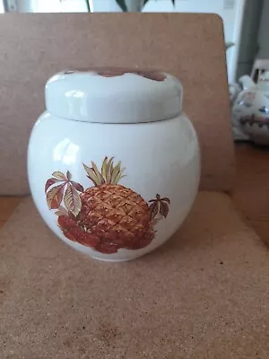 Buy Sadler Pottery Ginger Jar With Lid-fruit Design Excellent Condition • 8.99£