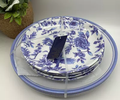 Buy RACHEL ROY MELAMINE Spring Flowers And Blue Bird Dinner & Salad Plate (SET OF 8) • 47.43£