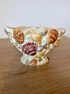 Buy Vintage Sylvac SeaShell Ceramic #4162 Made In England Marina Vase Planter • 9£