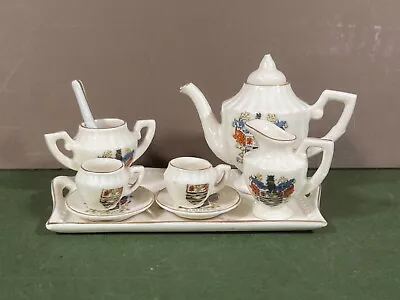 Buy Crested China Miniature Tea Set Blackpool • 14.99£