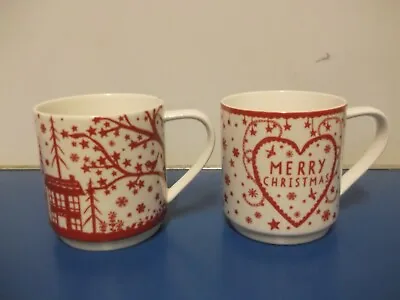 Buy 2 X Marks And Spencer Christmas Coffee Or Tea Mugs • 13.50£