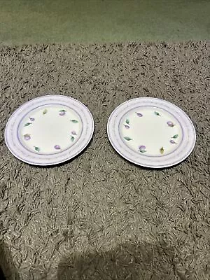 Buy 2 Marks And Spencers Berries And Leaves Side Plates 20cm • 8£