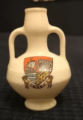 Buy W. H. Goss Crested Ware Model Of A Roman Vase With Tenby Crest • 4£