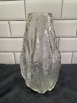 Buy Heavy Vintage Glass Vase Whitefriars  Design • 25£