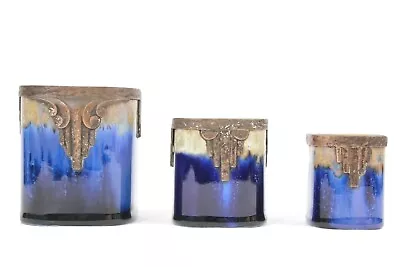 Buy French Vases Gustave De Bruyn Fils Trio Circa 1920 • 100£