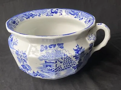 Buy Antique .Masons Patent China ,Chamber Pot ,Willow Pattern ,c1845 Great Condition • 168£