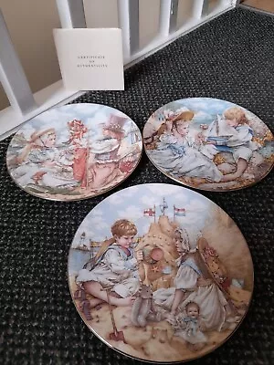 Buy Royal Worcester 3 X Seaside Memories Decorative Plates Coa • 6.99£