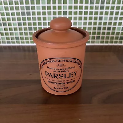 Buy Henry Watson Parsley Herb Jar In Terracotta (Original Suffolk Collection) • 5£