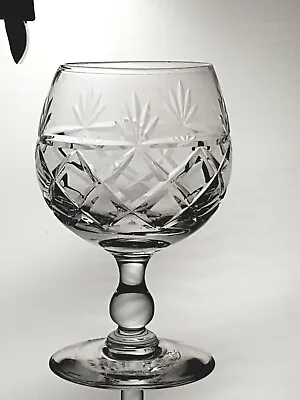 Buy 1 Fine Royal Brierley Crystal Lead Cut Glass Bruce Brandy Sniffer Glass Signed  • 8£