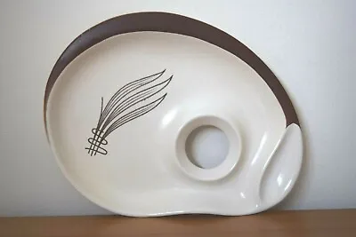 Buy Rare Carlton Ware Hand Painted Windswept Design Boiled Egg And Bread Plate • 19.99£