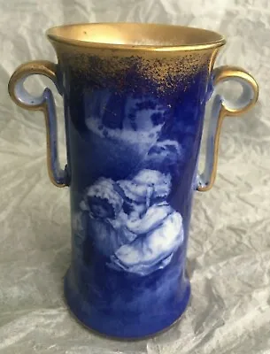 Buy Royal Doulton  Blue Children Series Ware Vase Circa: 1912 - 1930 • 125.60£