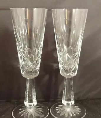 Buy Set Of 2 Galway Clifden Champagne Flutes/Fluted Champagne Glasses • 22.84£